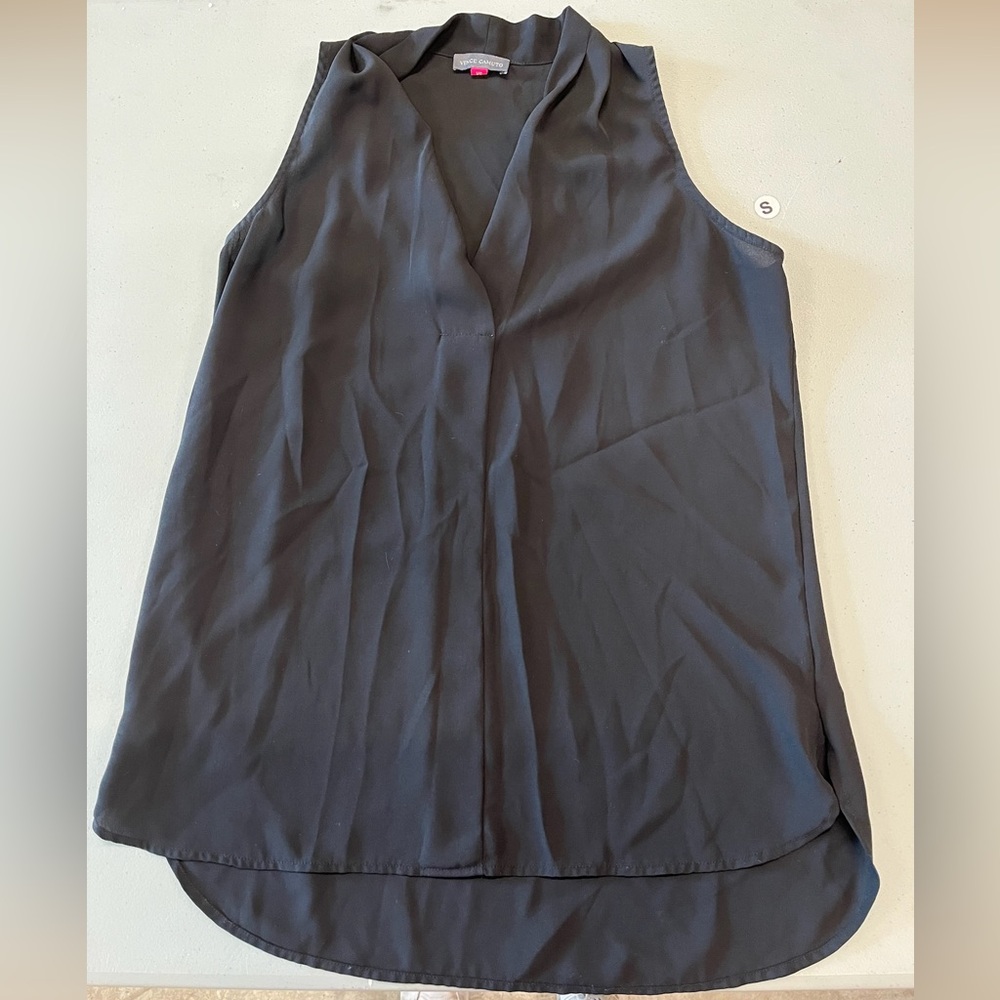 Vince Camuto Gray Sleeveless Blouse